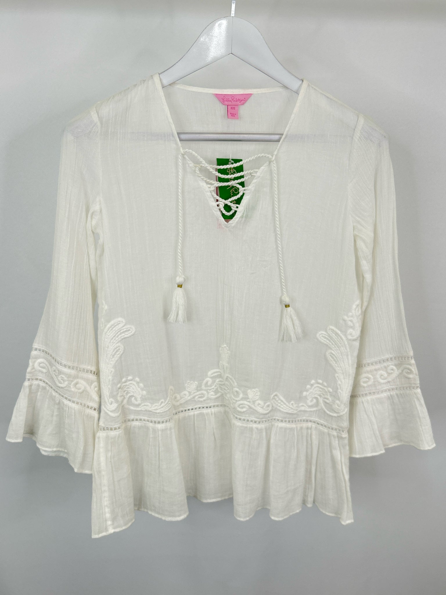 LILLY PULITZER Size XXS White Women Tunic NWT