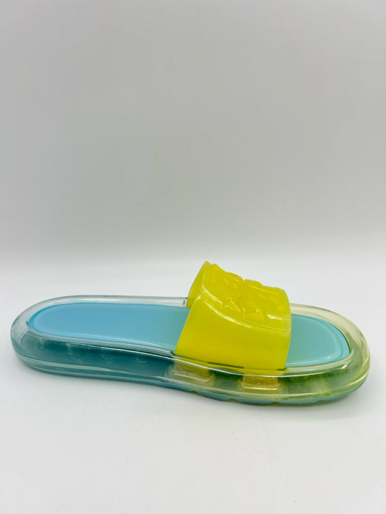 TORY BURCH Size 6B Yellow and Clear Women's Sandal