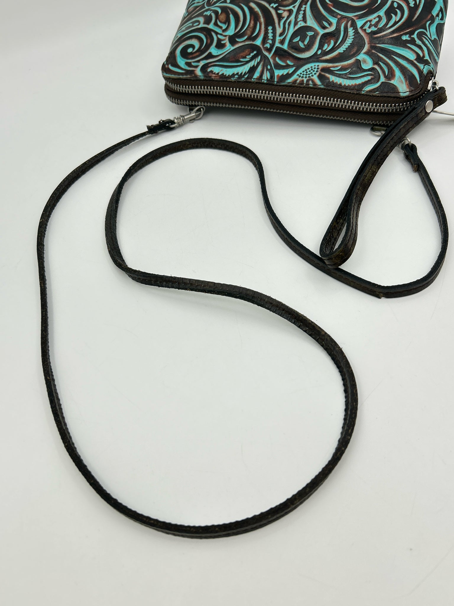 PATRICIA NASH Brown & Turquoise Women Purse