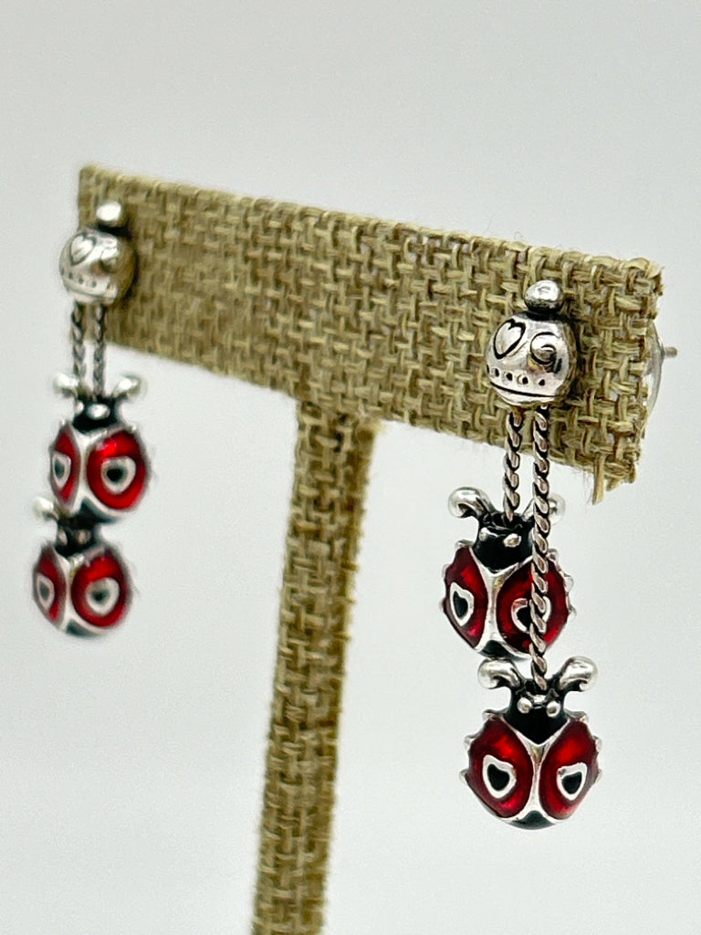 BRIGHTON SILVER AND RED Earrings