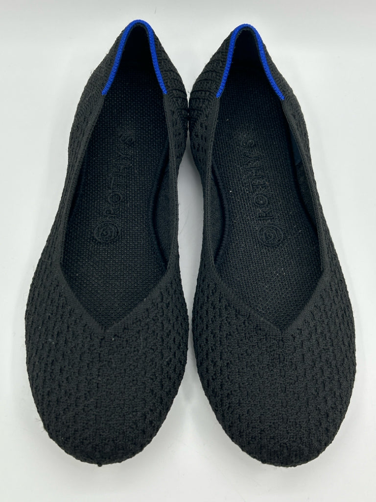 ROTHY'S Women Size 8.5W Black Flats