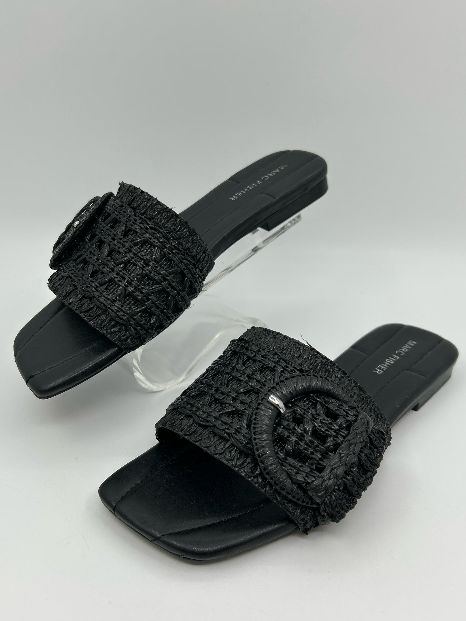 MARC FISHER Size 7.5M Black Women's Sandal