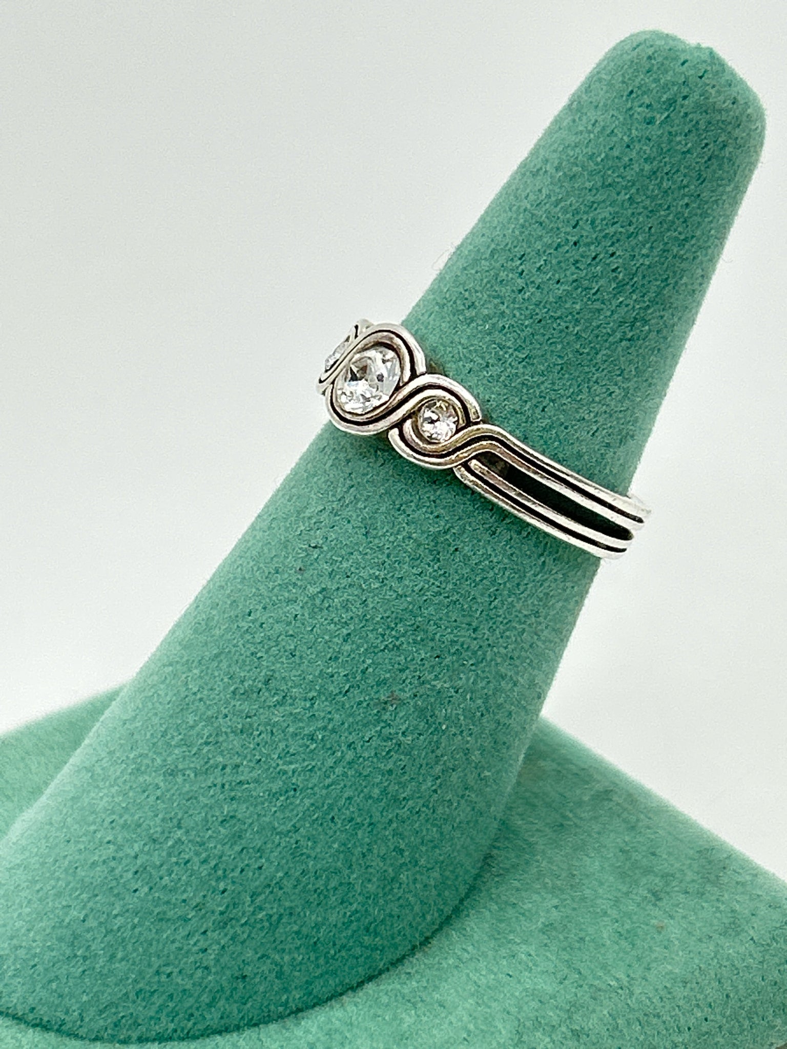 BRIGHTON Silver Plated Infinity Women's Size 8 Ring