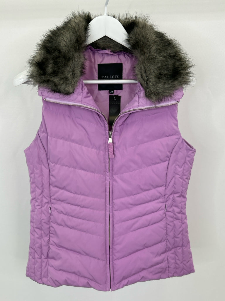 TALBOTS Women Size S Lilac Vest