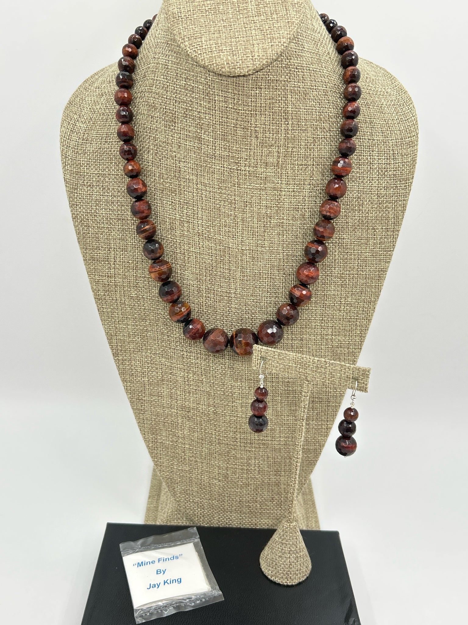 JAY KING Burgundy Jewelry Set