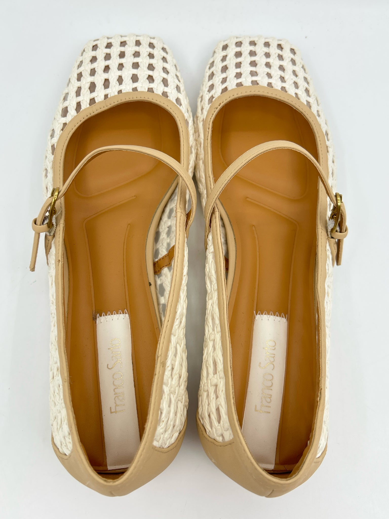 FRANCO SARTO Size 10M Ivory Women Flats