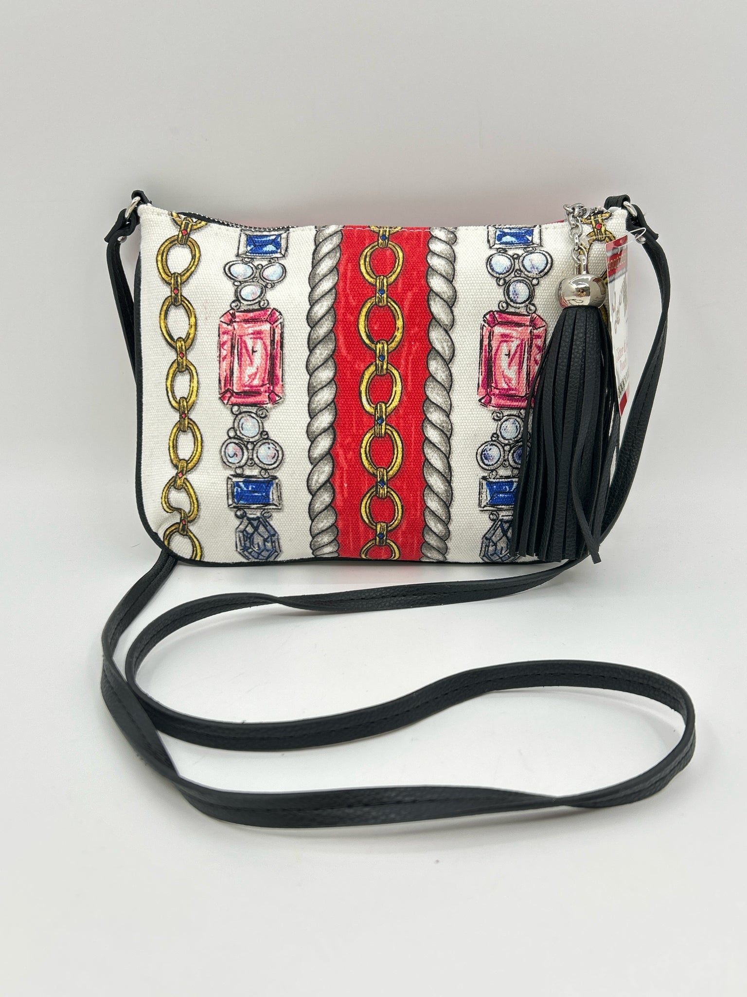 BRIGHTON WHITE AND RED Women Purse