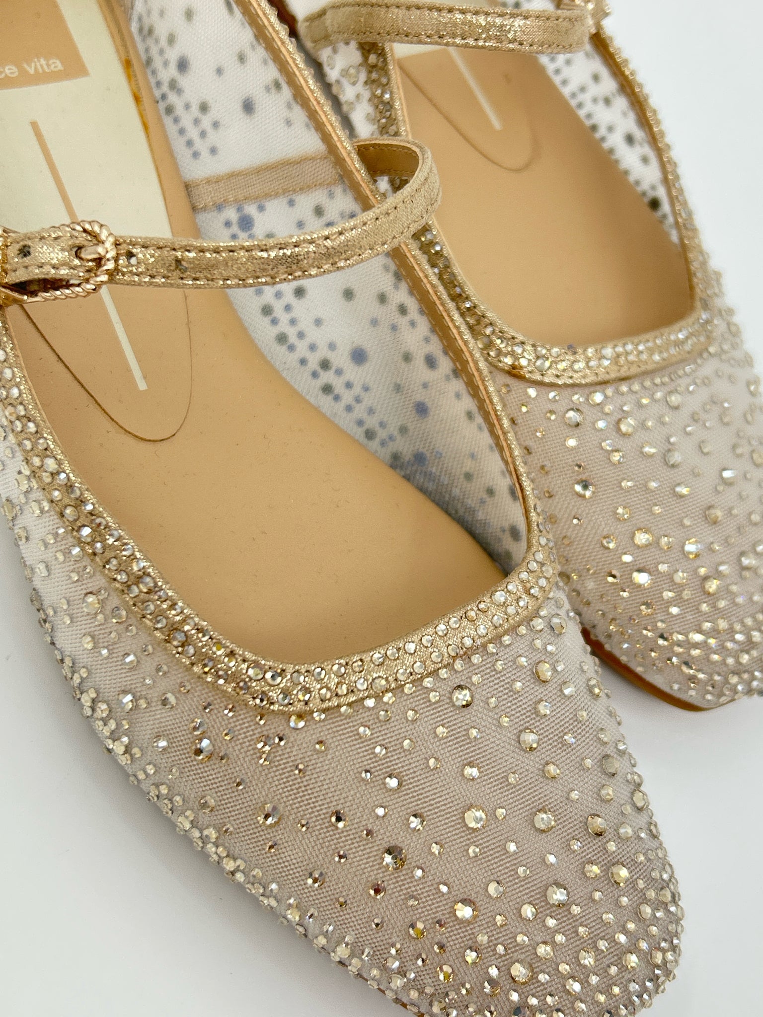 DOLCE VITA Size 7 Gold Women Flats