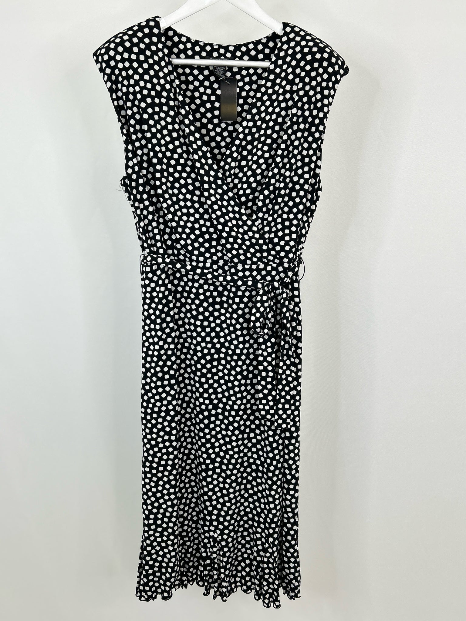 GLAMOUR Size 18W Black & White Women Dress