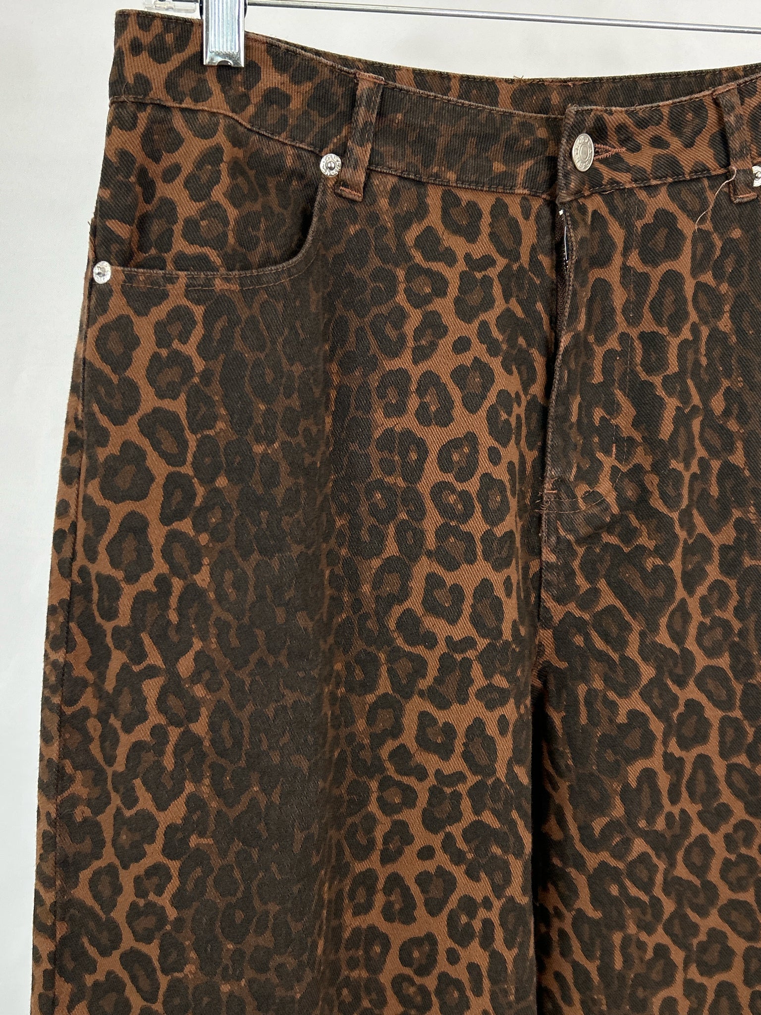 ENTRO Size L tan & black Women jeans