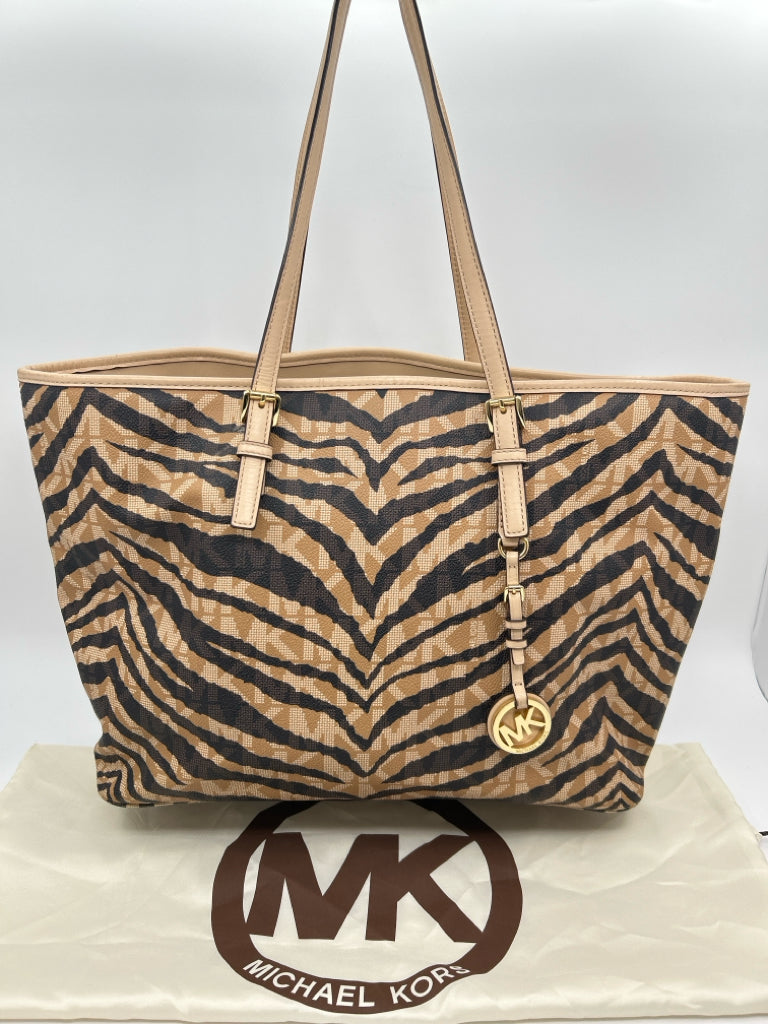 MICHAEL KORS Animal Print Laptop Tote