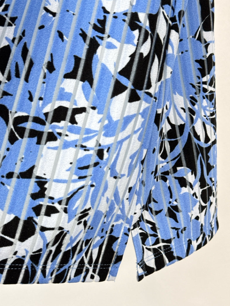 KASPER Size 1X blue and white Women 2-piece Set