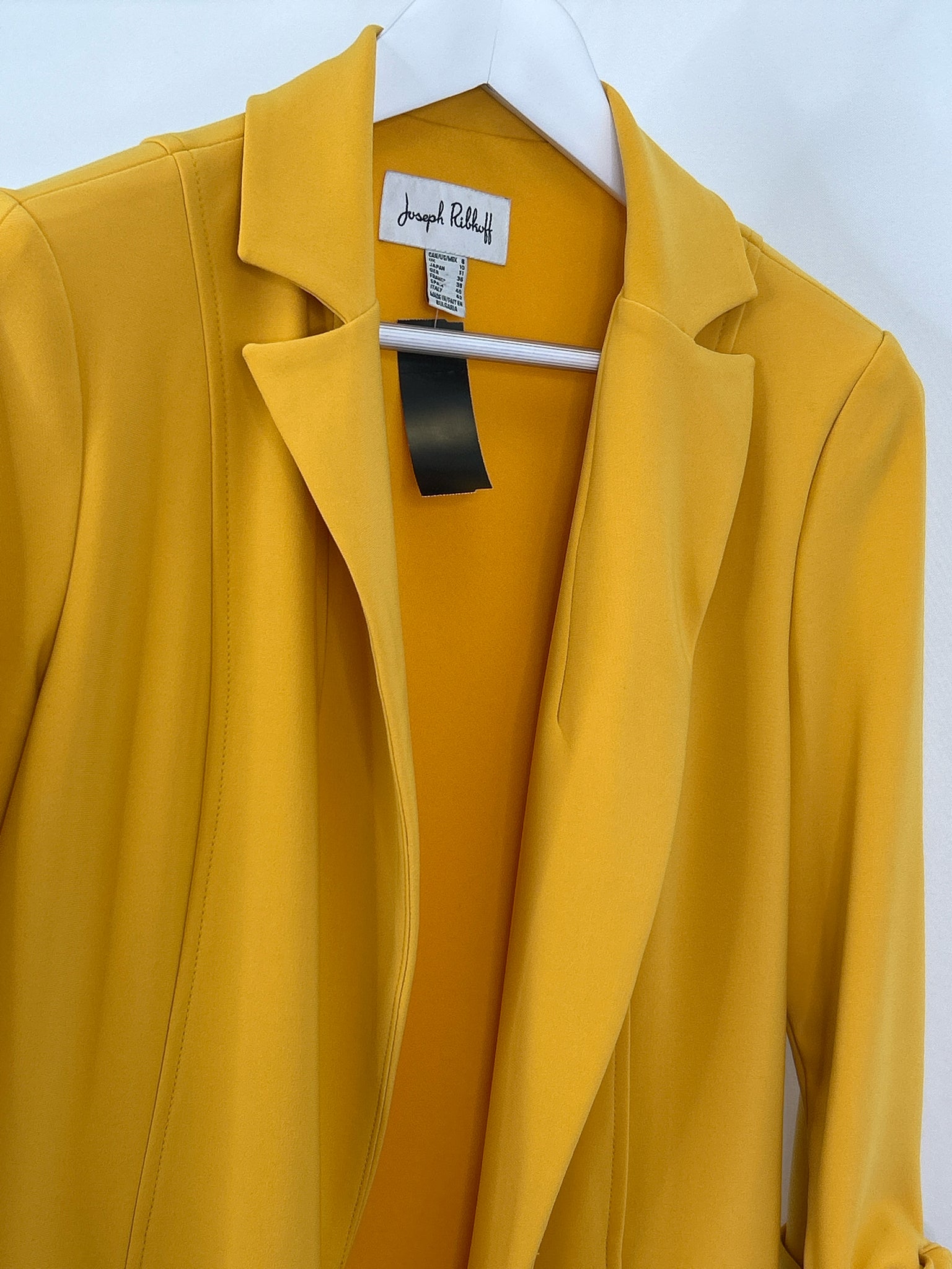 JOSEPH RIBKOFF Size 8 Mustard Women Jacket