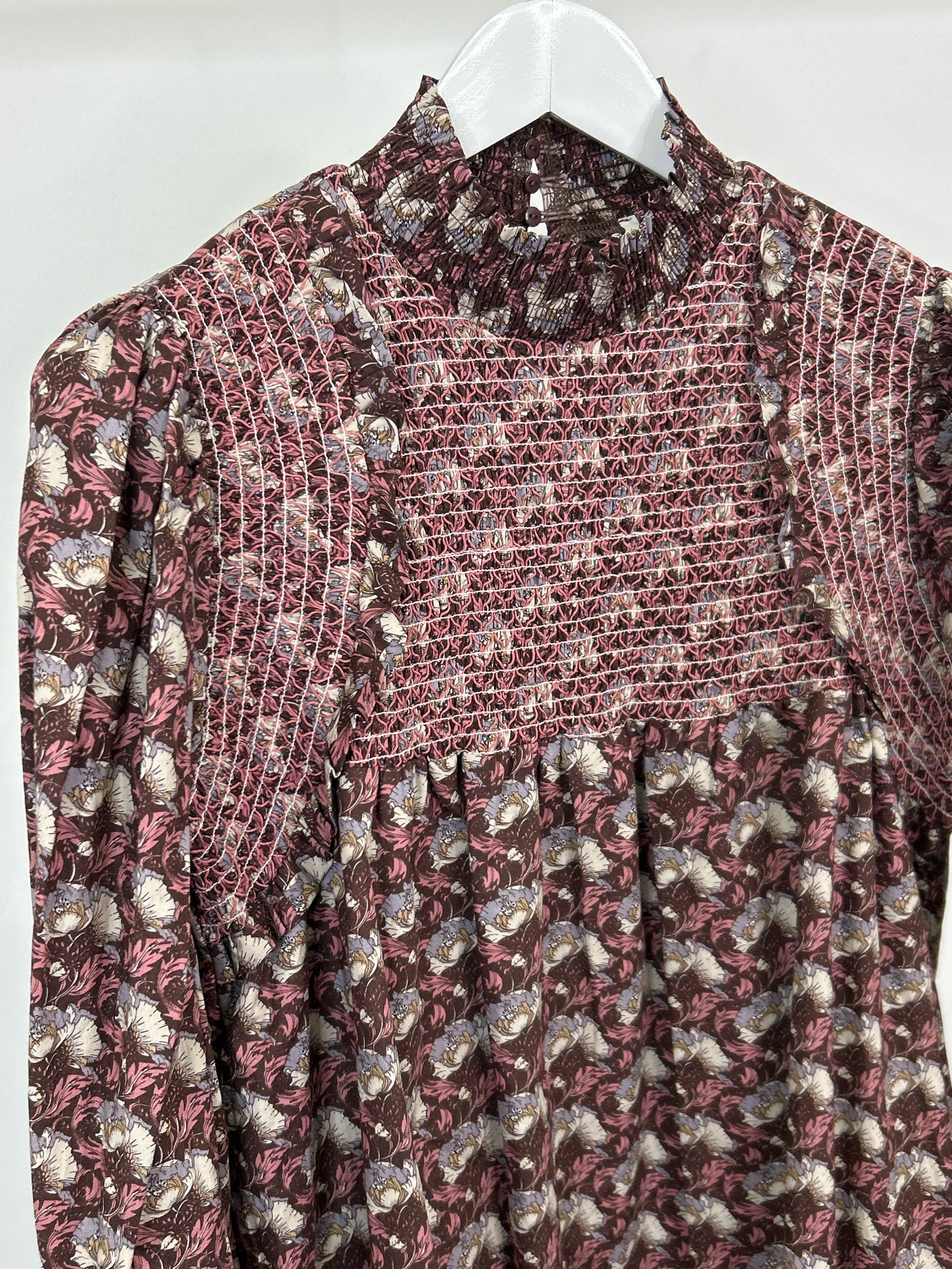 aureum Size S Brown Print Women Dress
