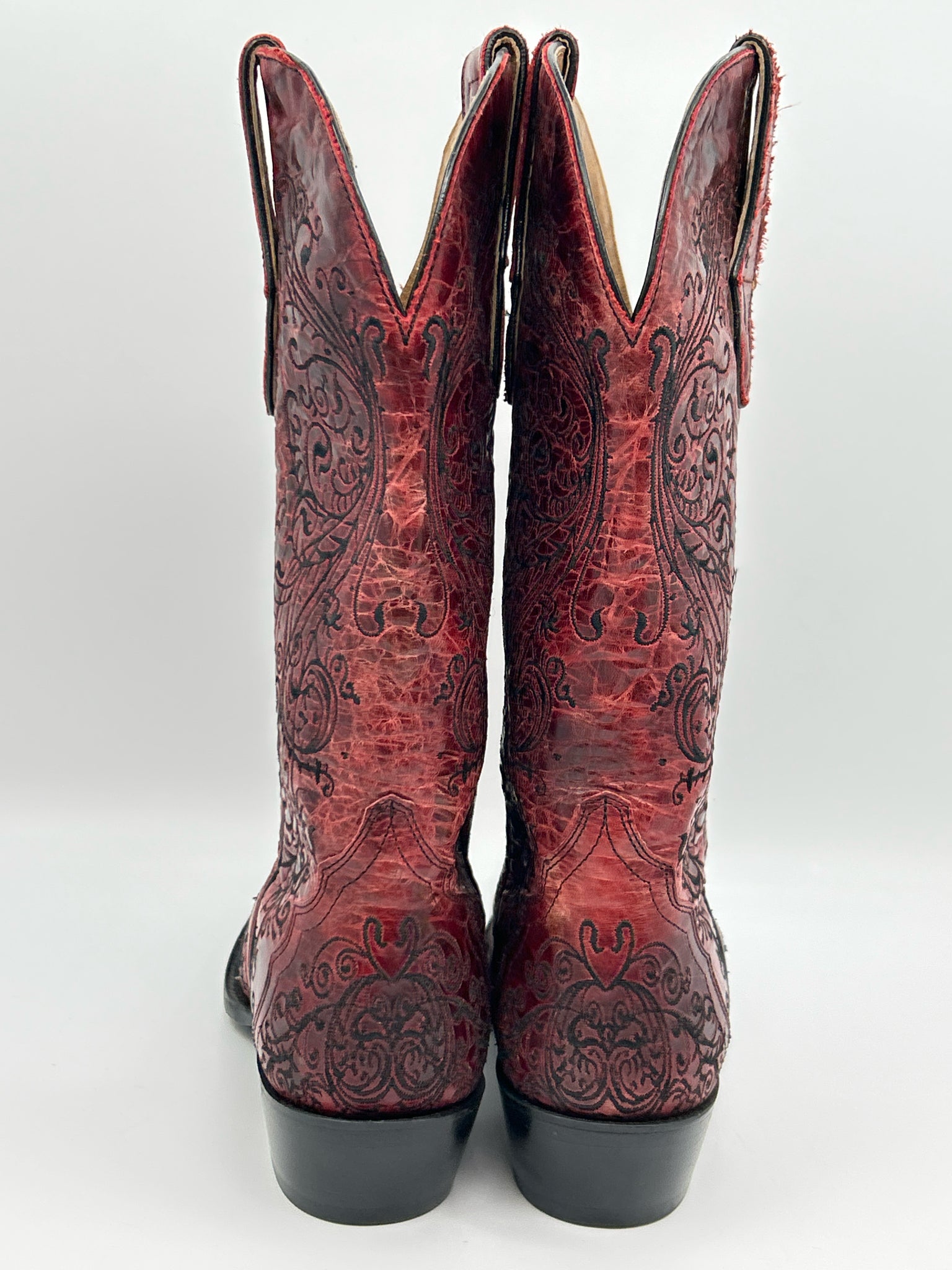 STERLING RIVER BOOTS Size 7.5B Red Women Boots