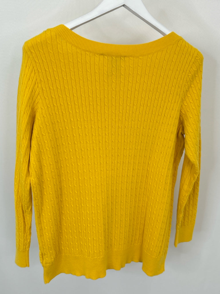 Lauren Ralph Lauren Women Size 1X Yellow Sweater