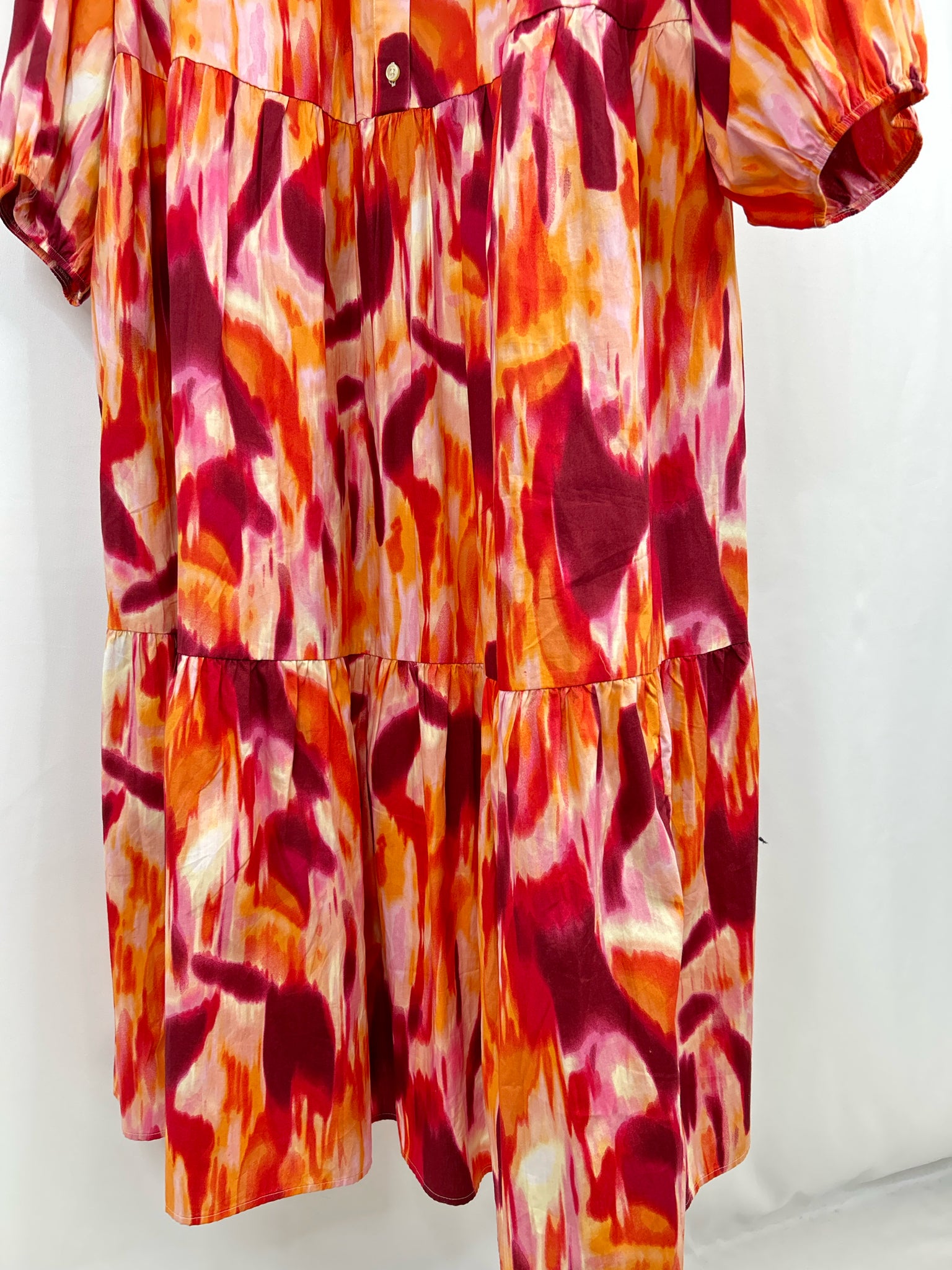 MAEVE Size 3X Red Print Women Dress