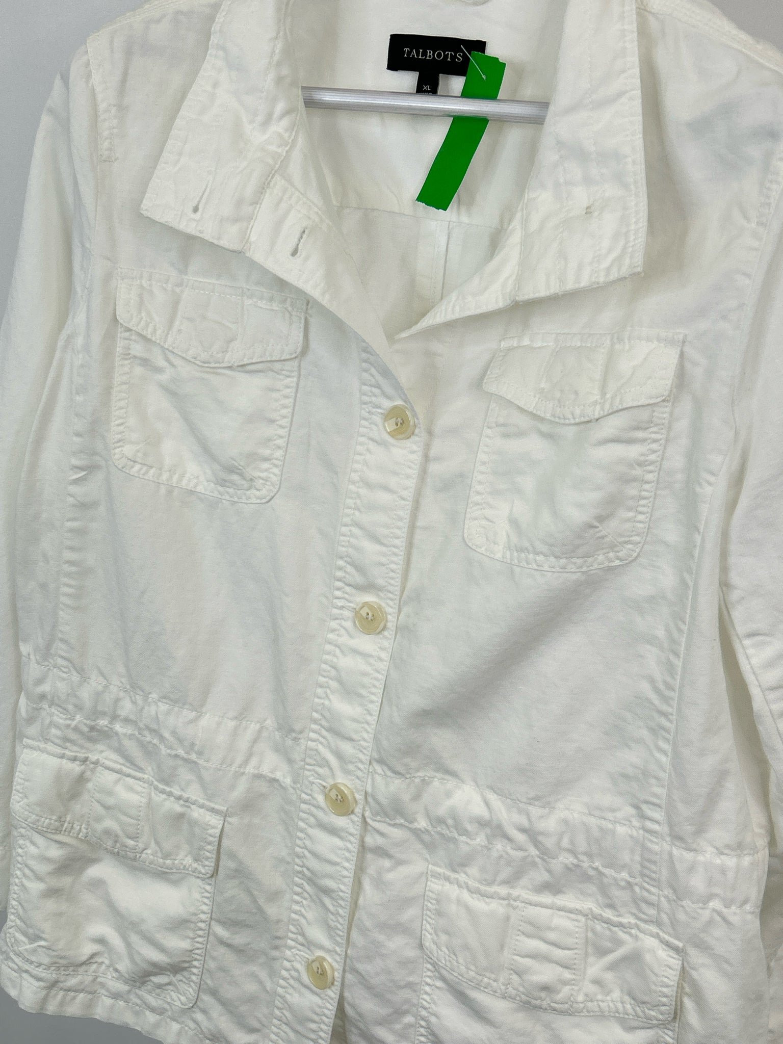 TALBOTS Size XL White Women Jacket