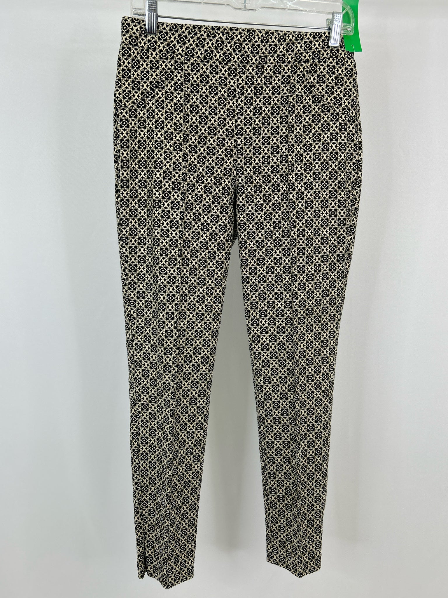 JOSEPH RIBKOFF Size 10 BLACK & GOLD Women Pants