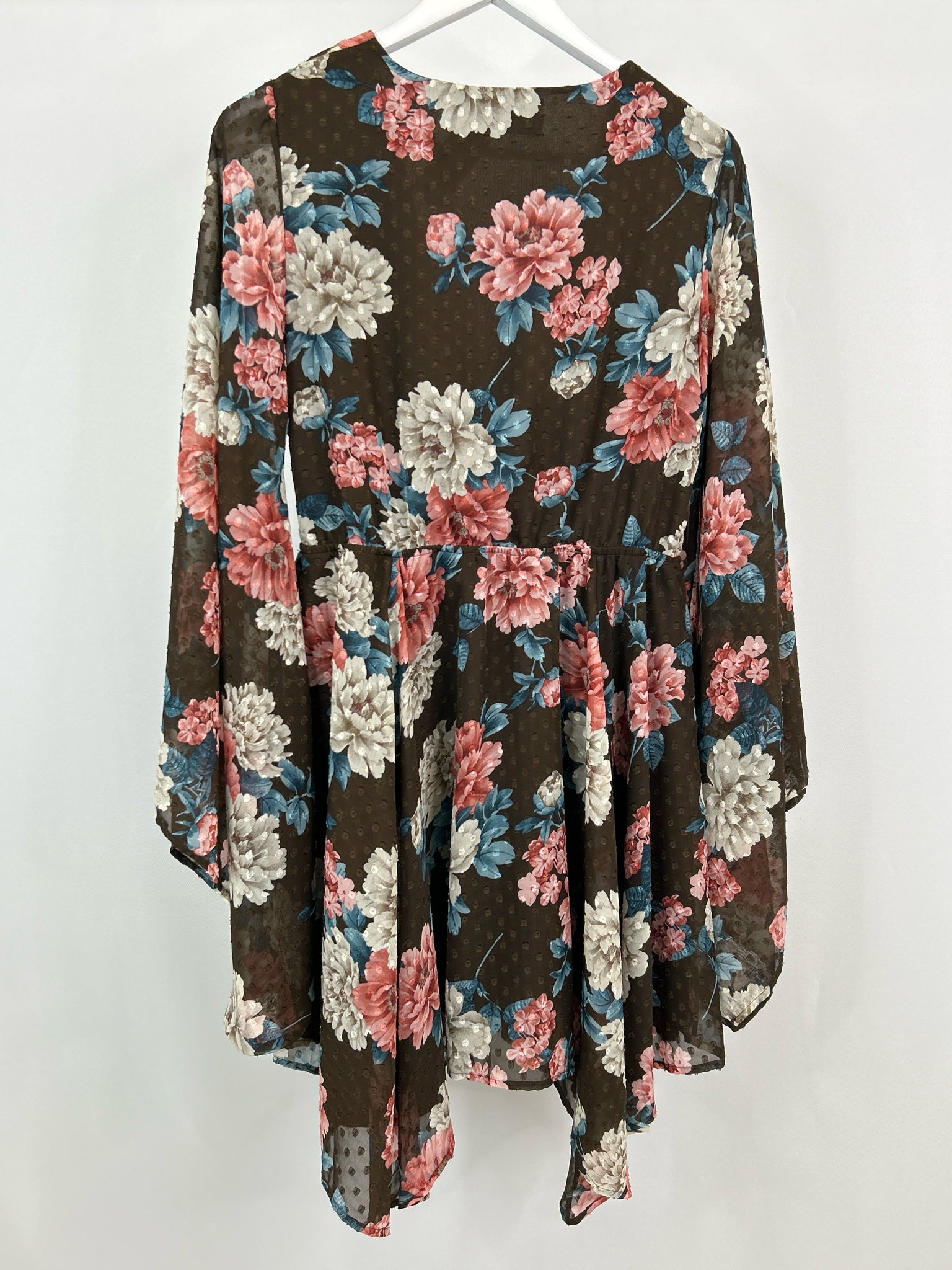 Meghan Size M Brown floral Women Dress