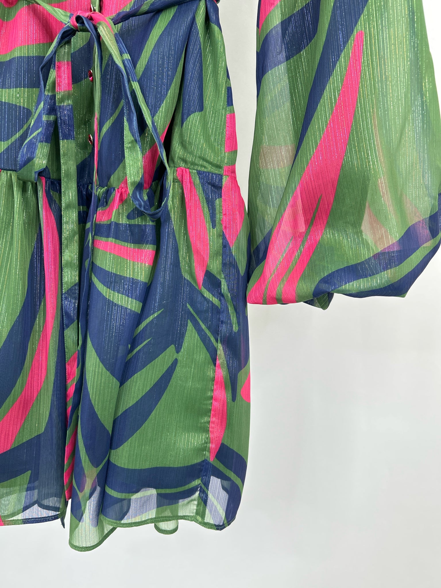 ALDEN ADAIR Size XS Green Print Women Dress