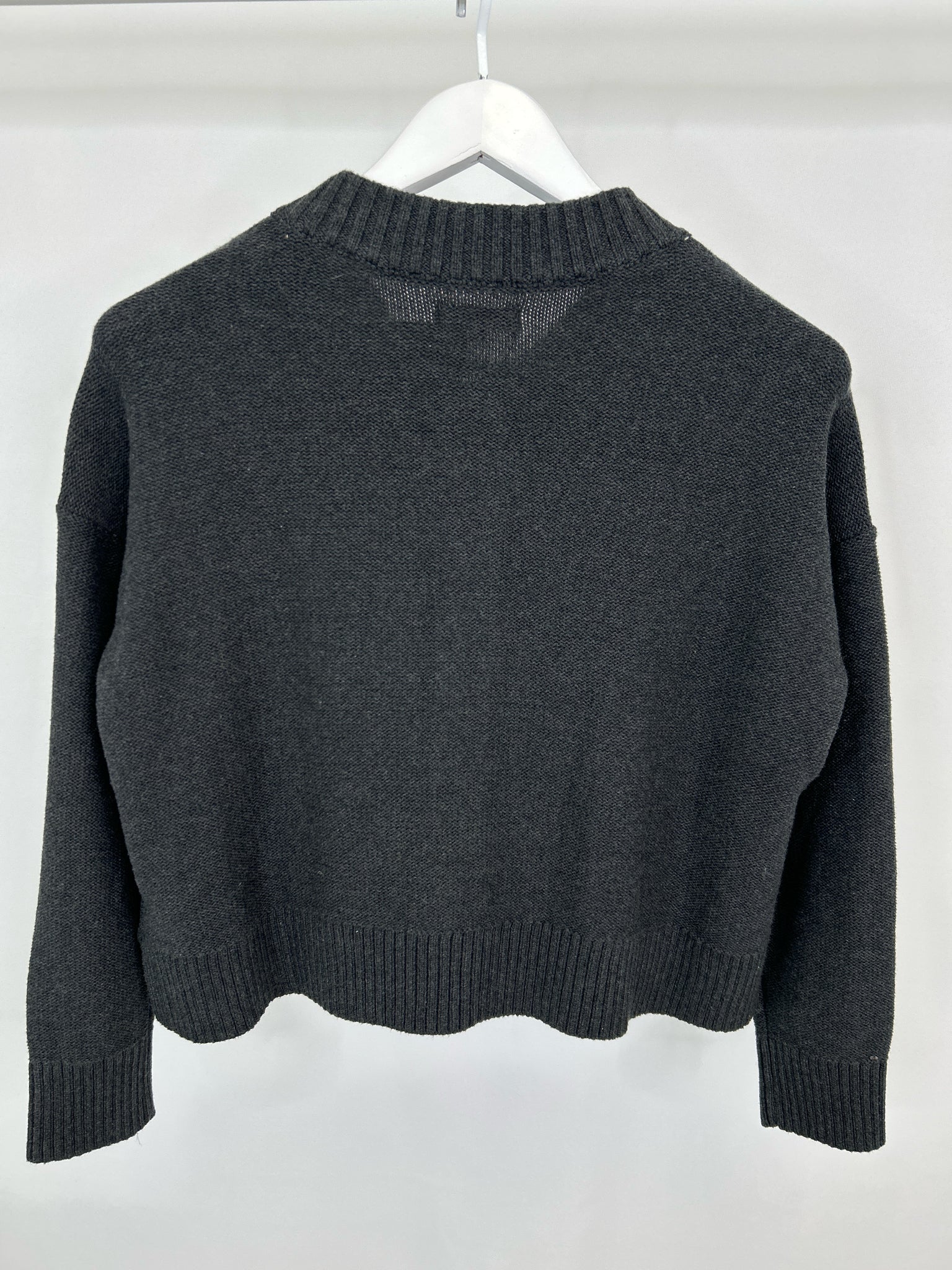 QUINCE Size XS DARK GREY Women Cardigan