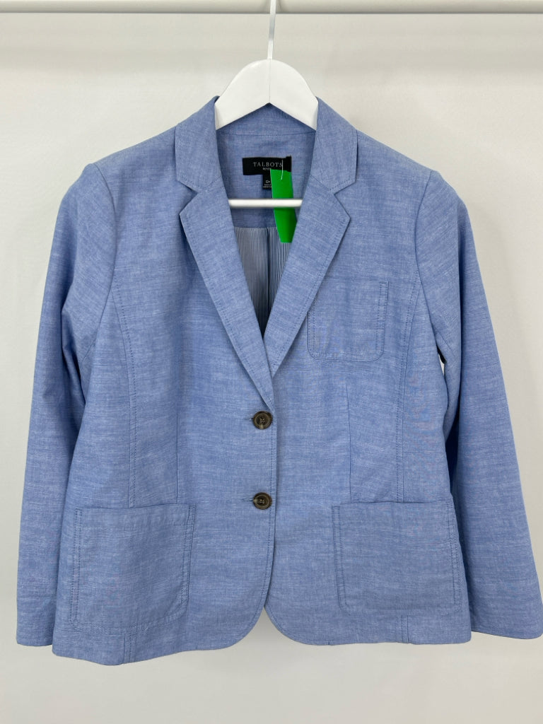 TALBOTS Size 12P Blue Blazer