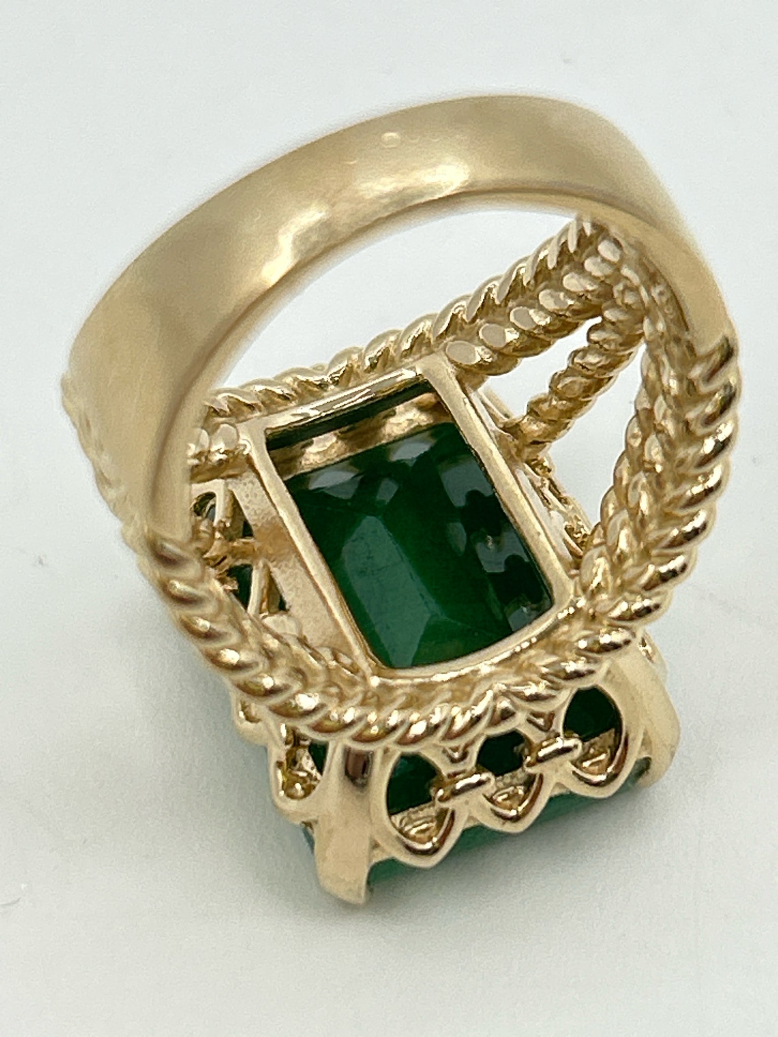 OG INDIA GOLD AND GREEN Ring