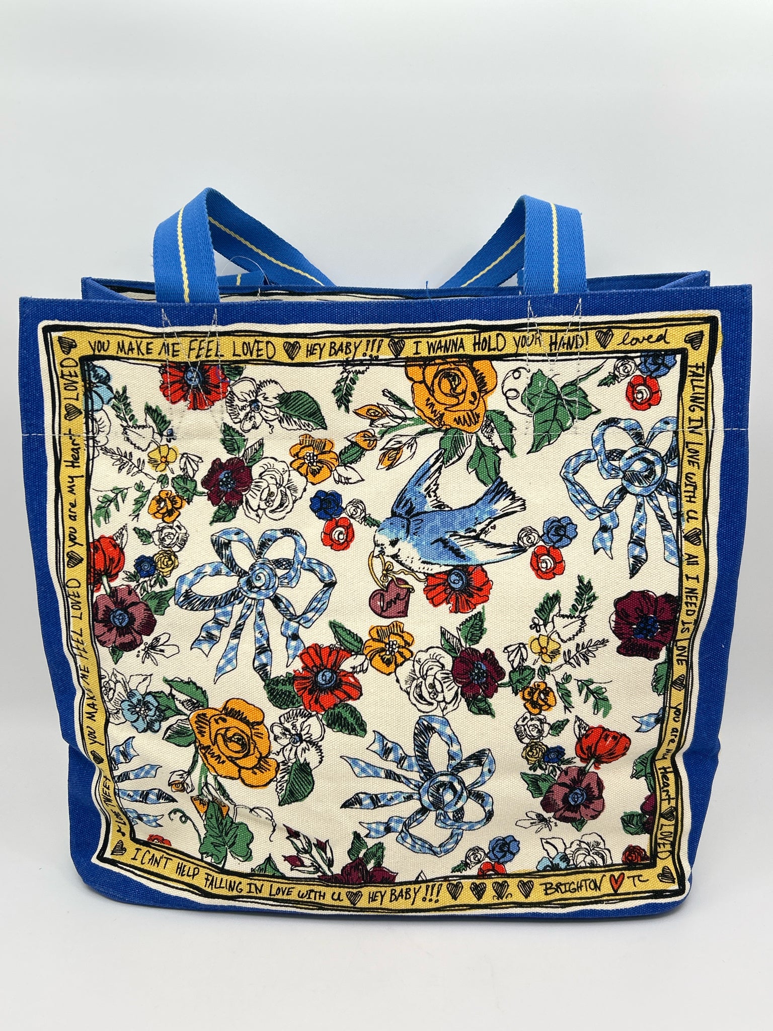 BRIGHTON NWT Yellow and blue Women Tote