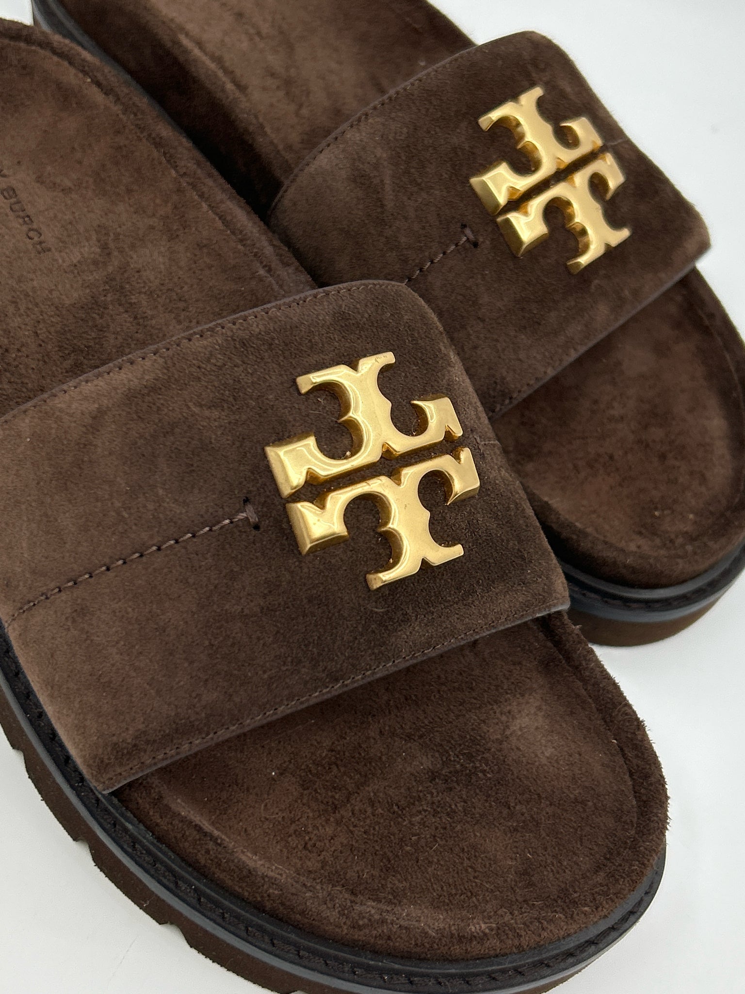 TORY BURCH Size 8M DARK BROWN Women Sandal