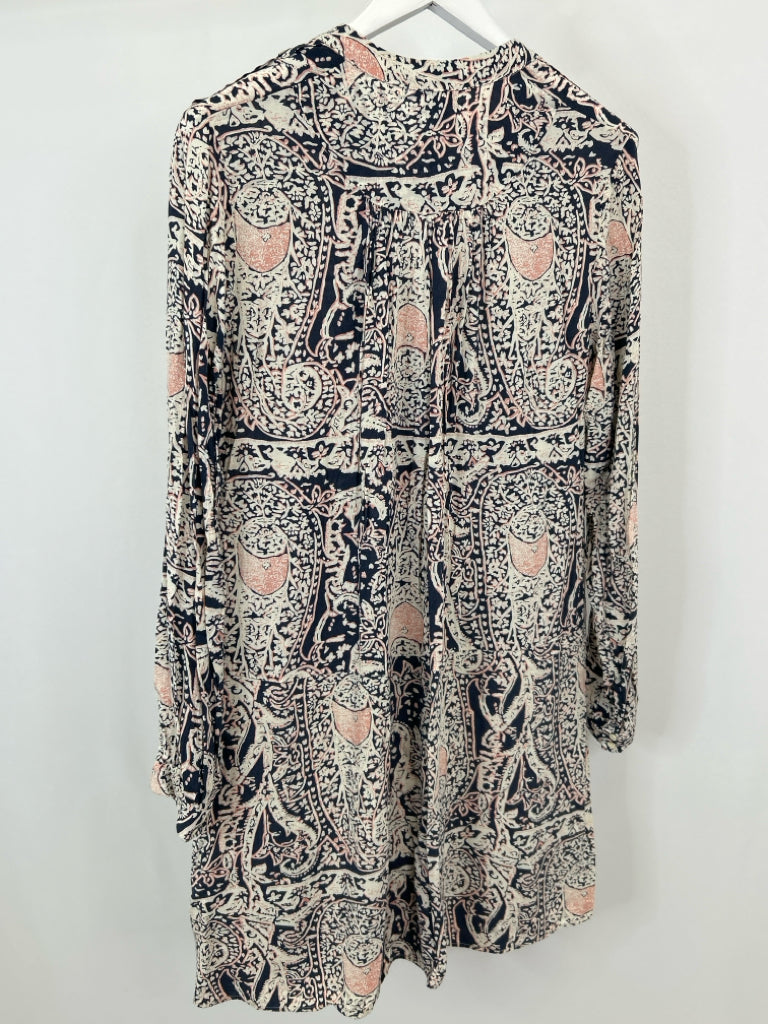 TINY Size L NAVY AND PINK Women's Dress