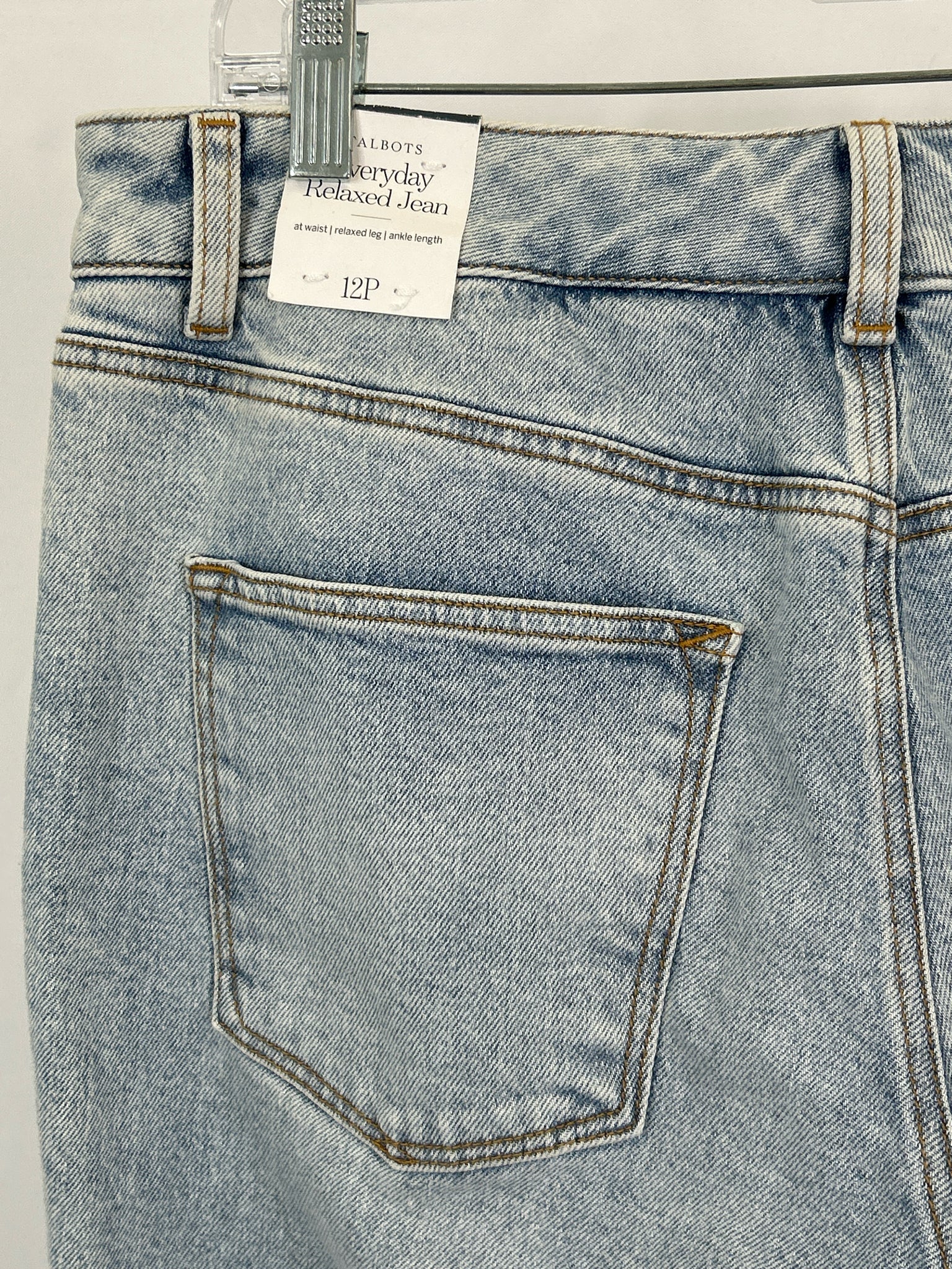 TALBOTS Size 12P BLUE DENIM Women jeans