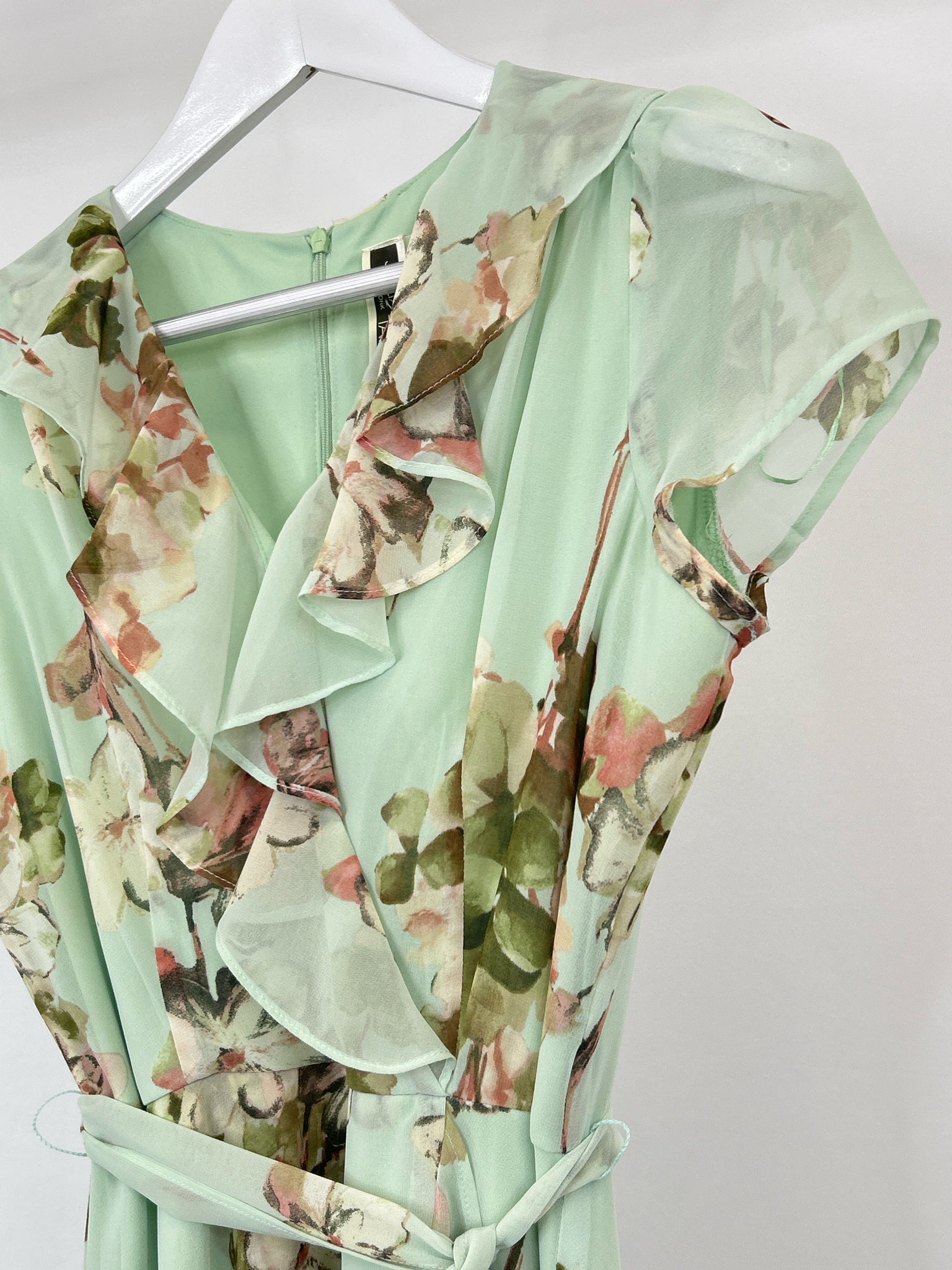 JULIAN TAYLOR Size 8 Mint Print Women Dress