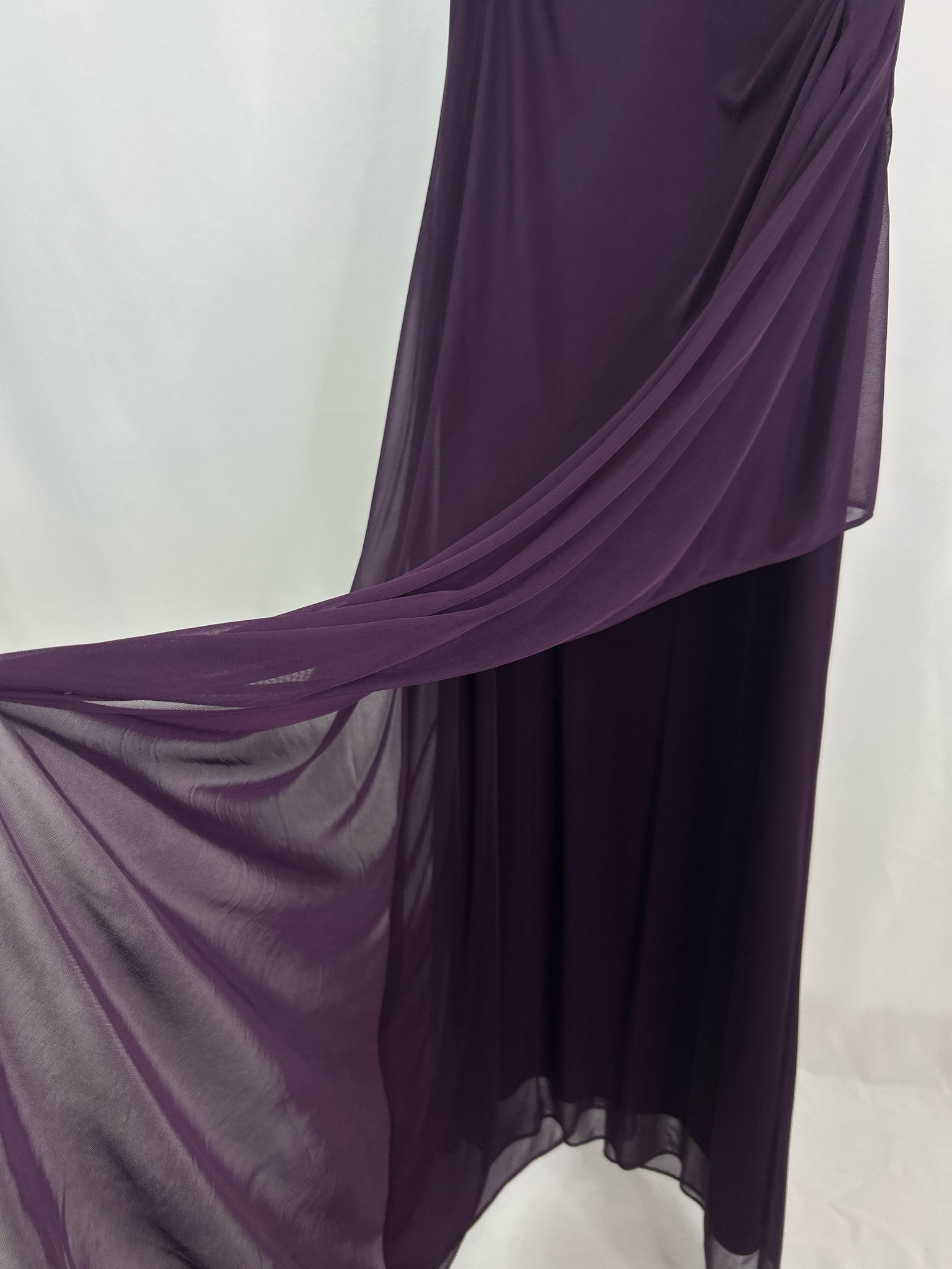 XCAPE Size 16 EGGPLANT Women Dress
