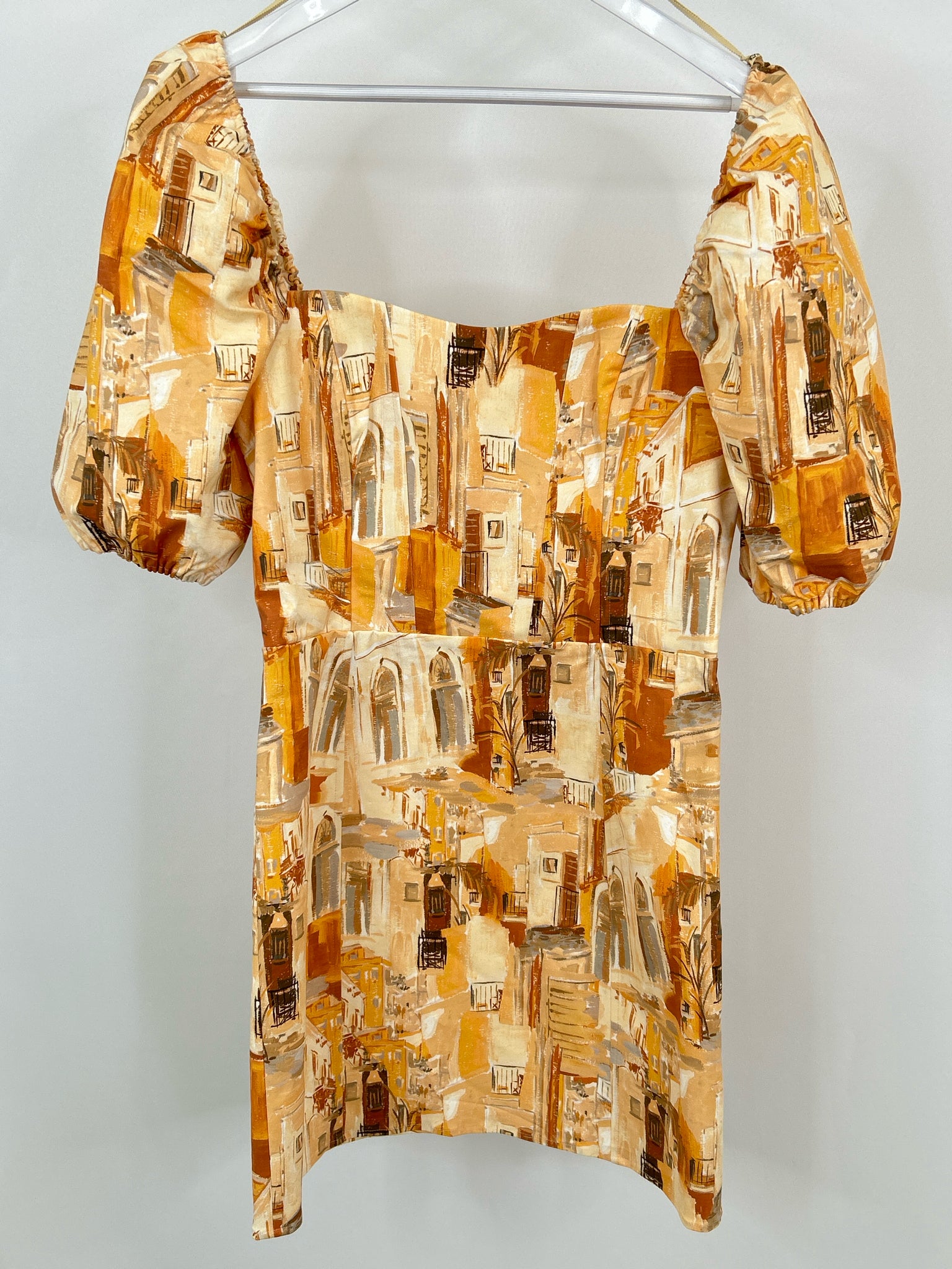 & OTHER STORIES Size 12 Orange Print Women Dress NWT