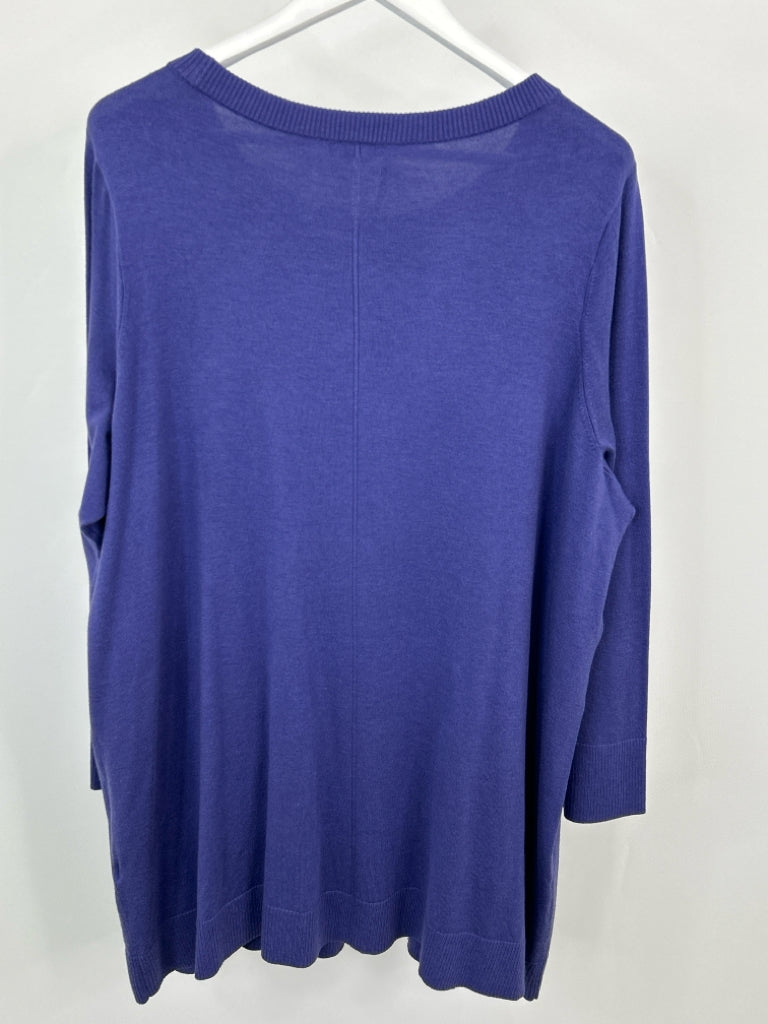 EILEEN FISHER Women Size XL Purple Sweater