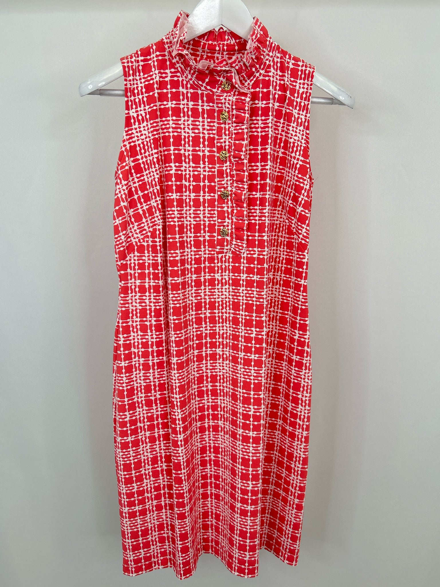 KATHERINE WAY Size M PINK AND WHITE Women Dress