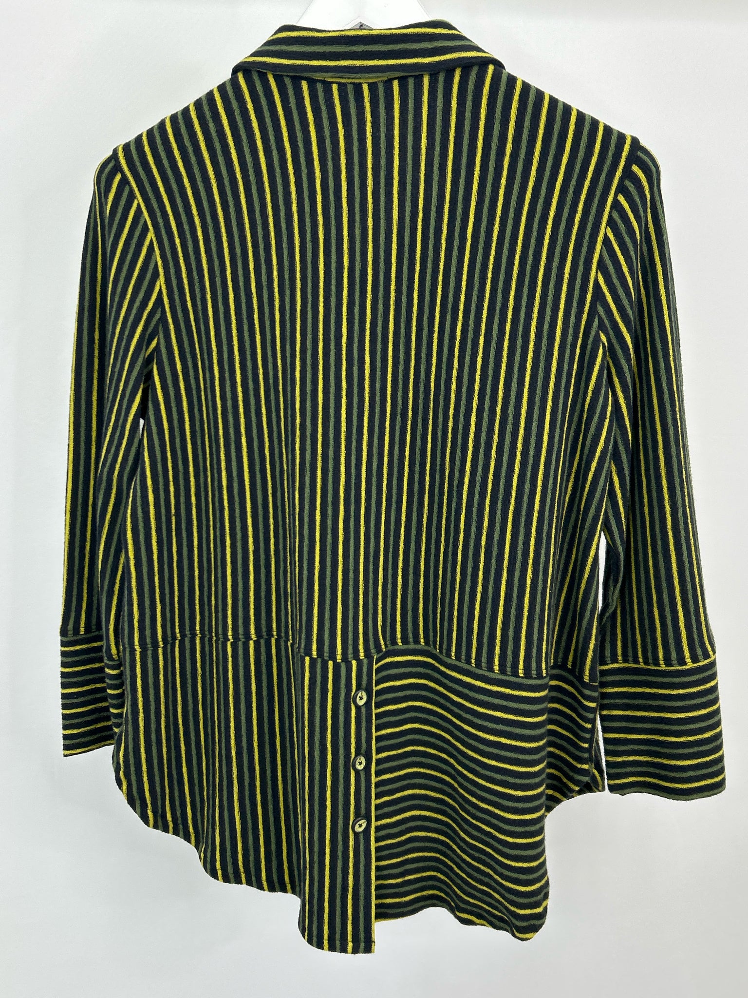 HABITAT Size S Green Striped Women Shirt