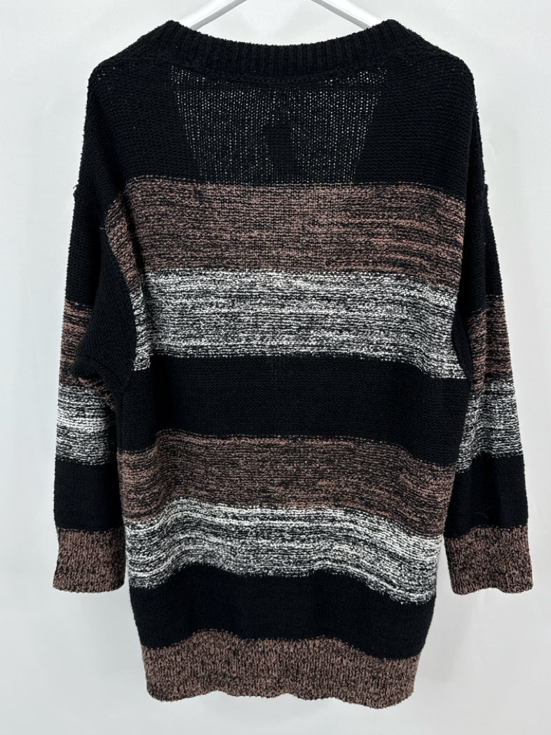 FREE PEOPLE Size S black and brown Cardigan