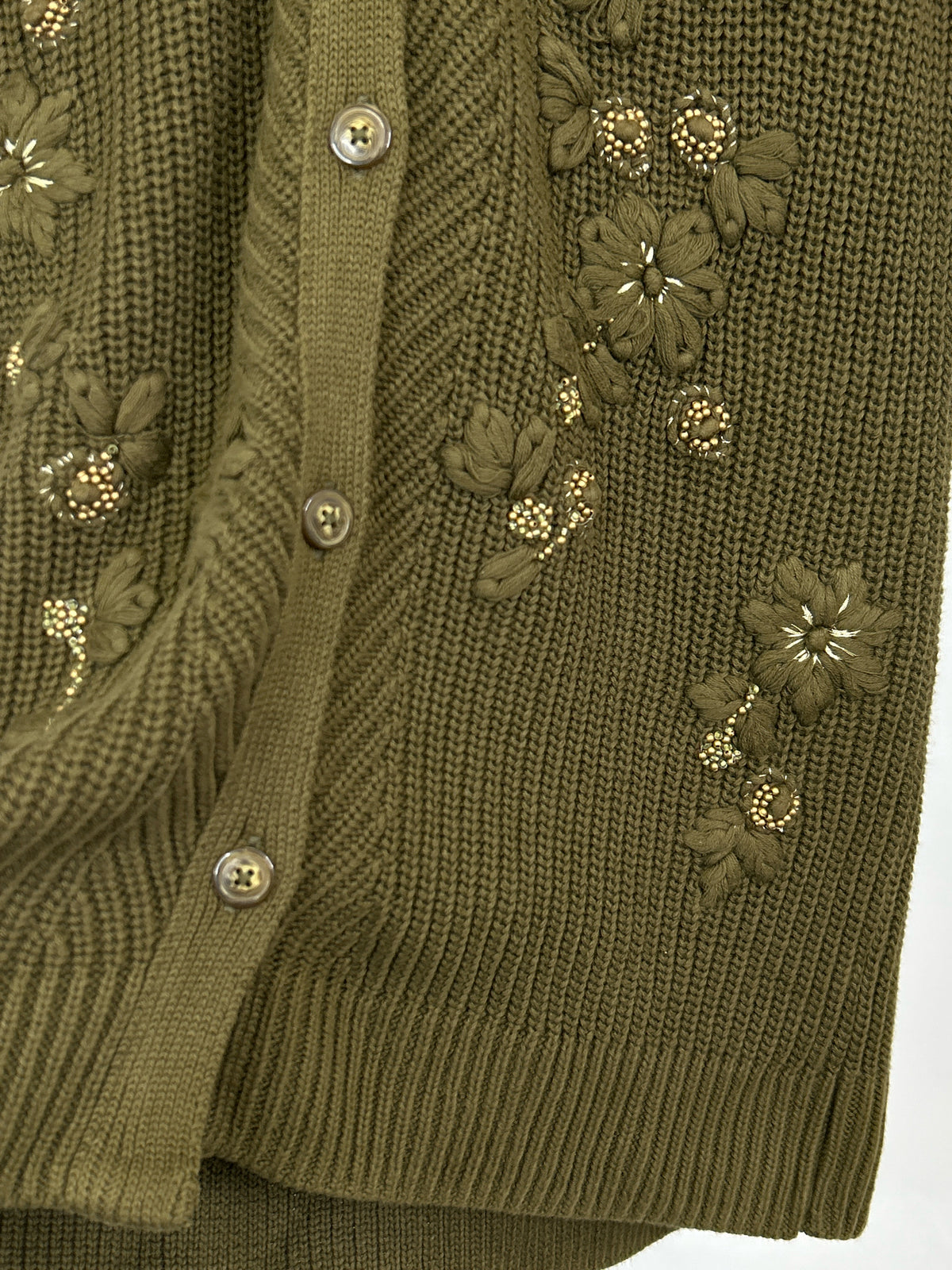 SOFT SURROUNDINGS Size M Green Women Cardigan