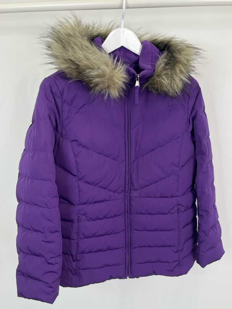 TALBOTS Women Size L Purple Coat