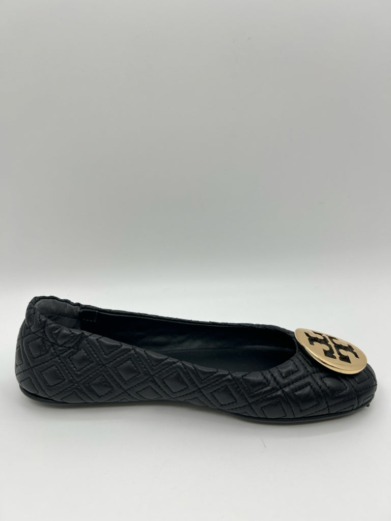 TORY BURCH Women Size 7M Black Quilted Flats