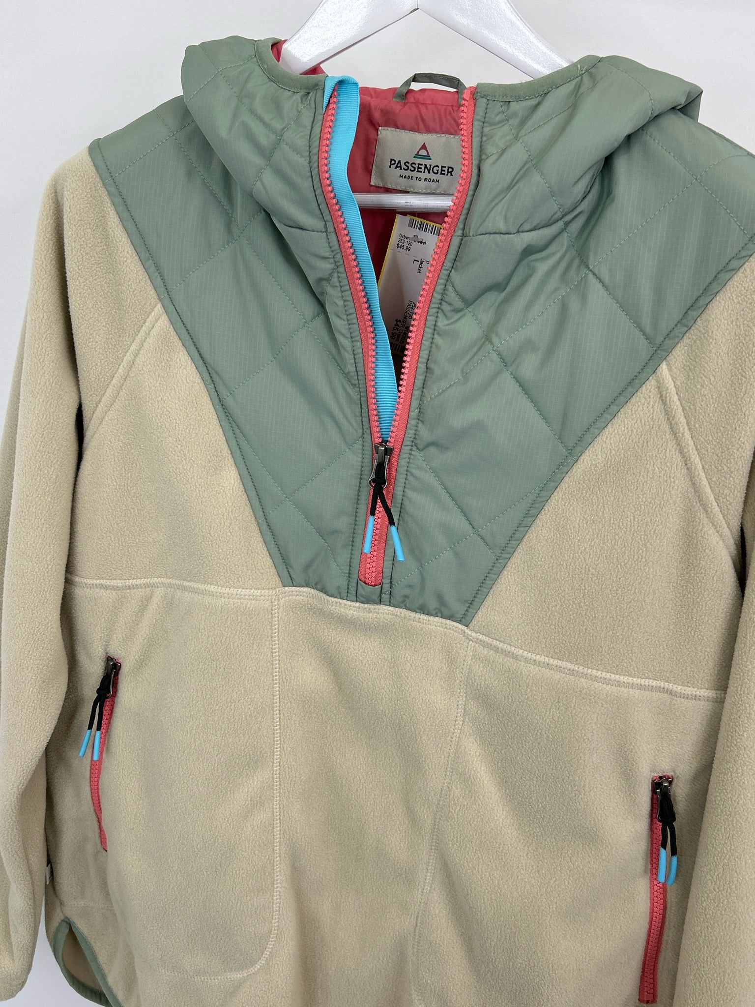 PASSENGER Size L Cream Print Women Jacket