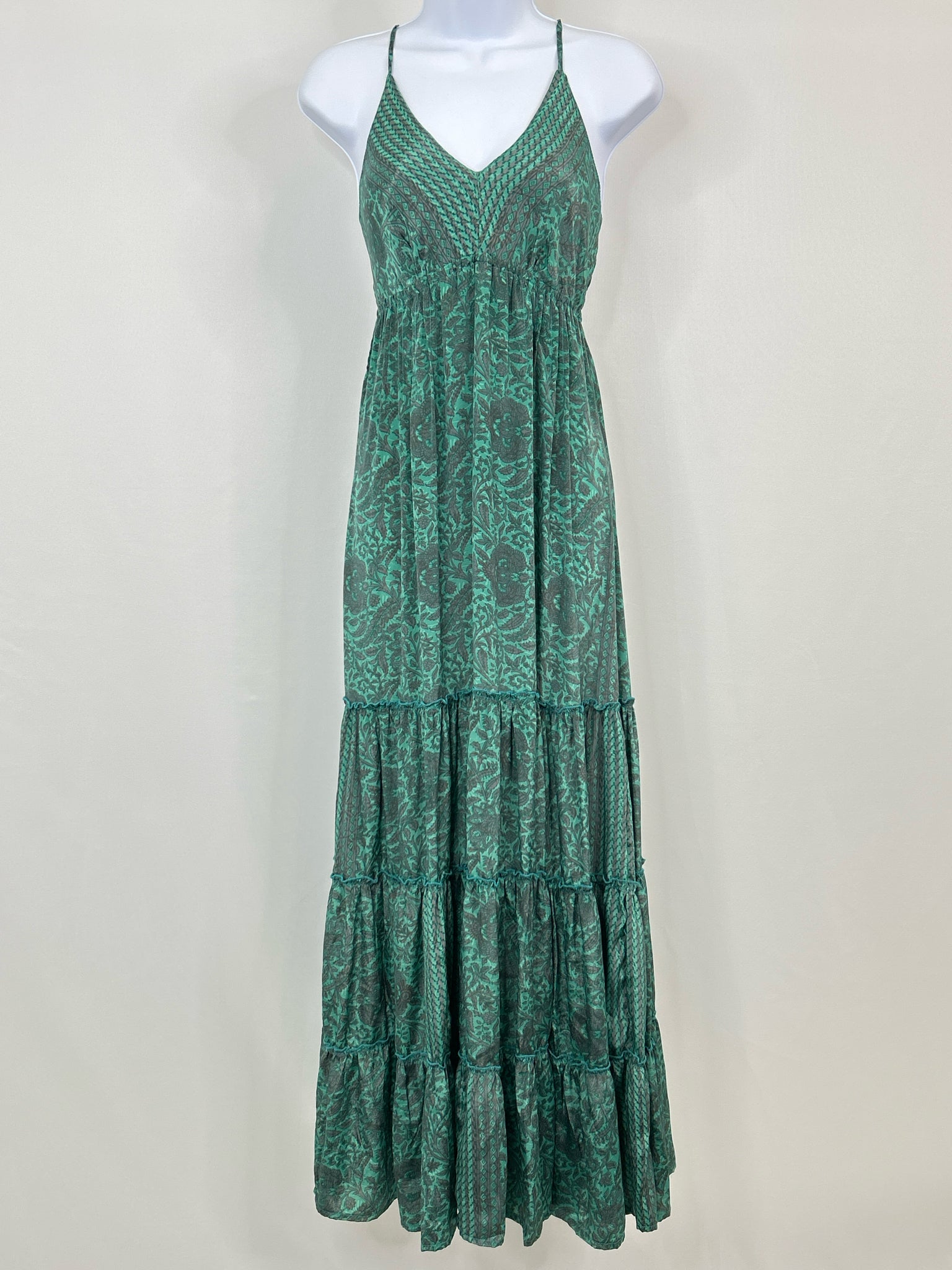 Perry Walker Size S Teal and Taupe Women Dress