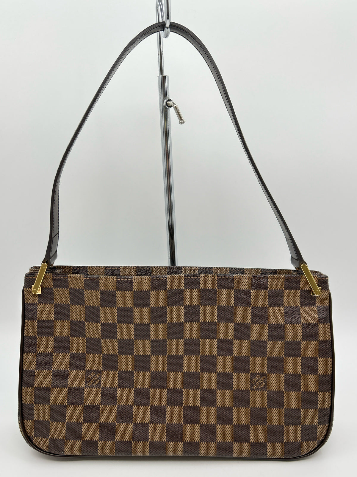 LOUIS VUITTON Brown Print Women Purse