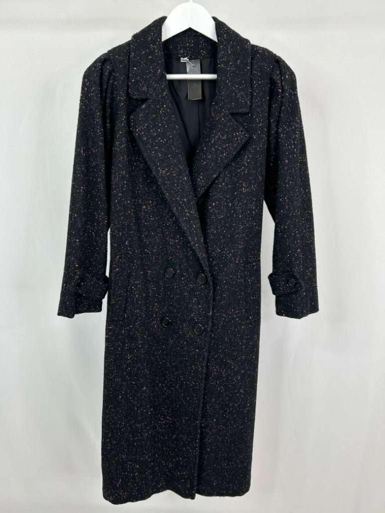 NO BRAND Women Size 6 Black Long Coat