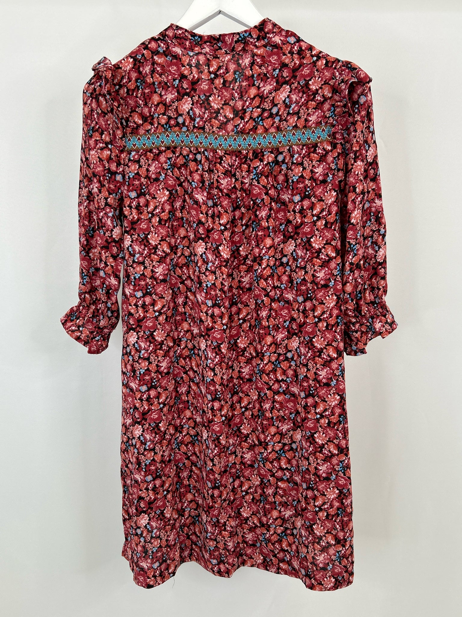 VOY Size S RED FLORAL Women's Dress