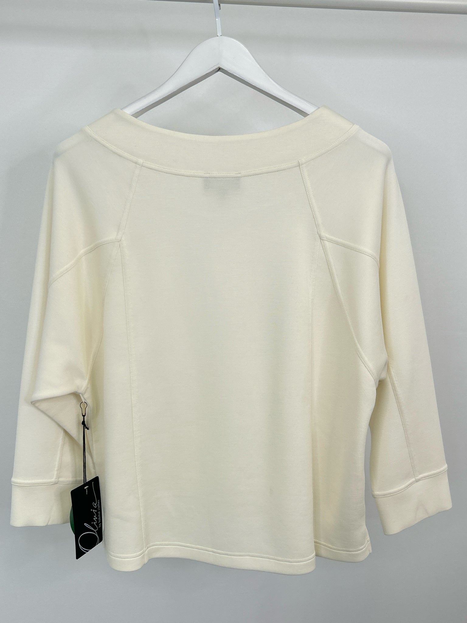 OLIVIA BY HABITAT CLOTHES Size S Ivory Women Pullover