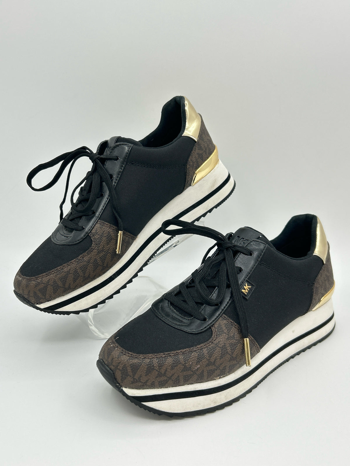 MICHAEL MICHAEL KORS Size 7M Black Print Women Sneakers