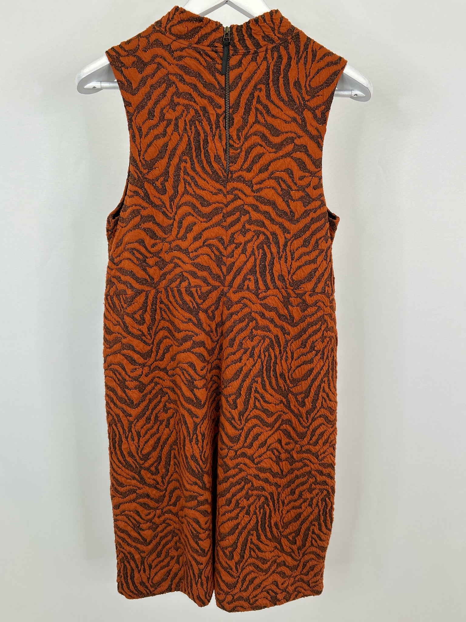 ANTHROPOLOGIE Size M Orange Print Women Dress